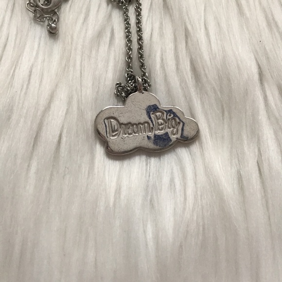 Dream Big Crystal Cloud Silver Necklace - Picture 6 of 9